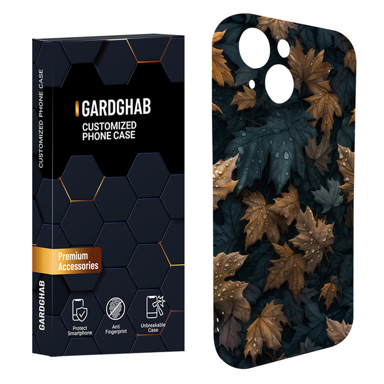 کاور گاردقاب مدل برگ مناسب برای گوشی موبایل اپل iPhone15 plus