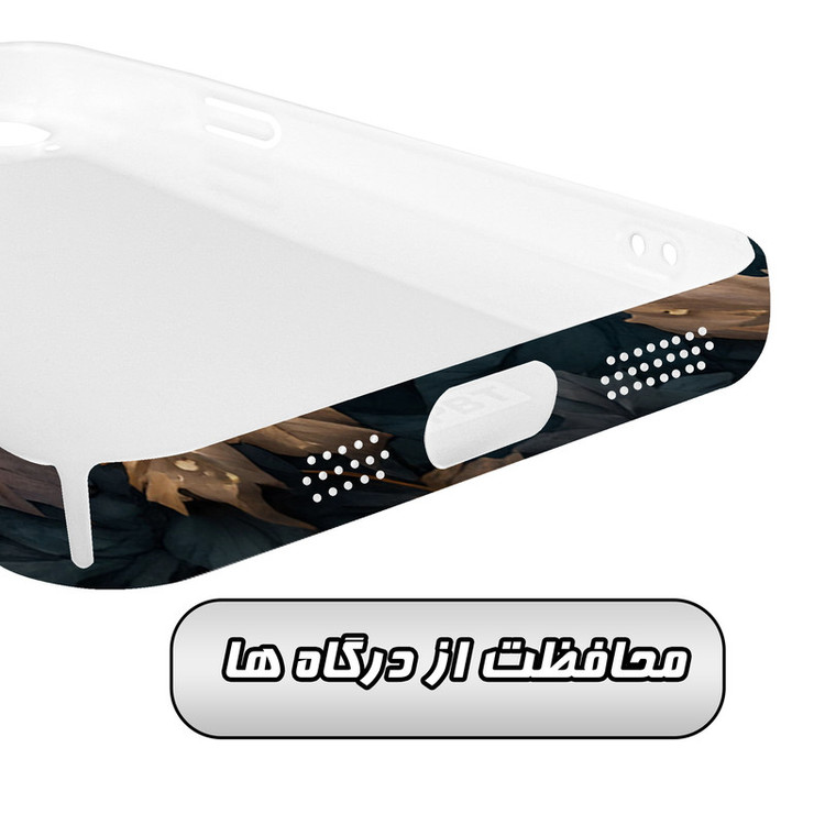 کاور گاردقاب مدل برگ مناسب برای گوشی موبایل اپل iPhone15 plus