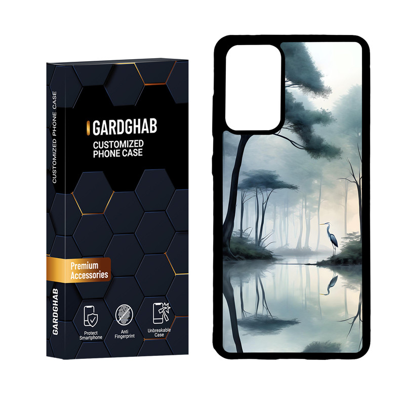 کاور گارد قاب مدل پشت گلس منظره و طبیعت مناسب برای گوشی موبایل سامسونگ Galaxy A72