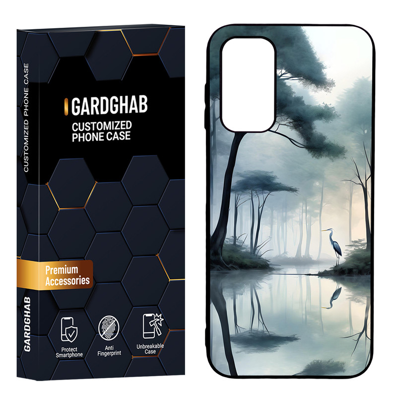 کاور گارد قاب مدل دور ژله ای منظره و طبیعت مناسب برای گوشی موبایل سامسونگ Galaxy A14