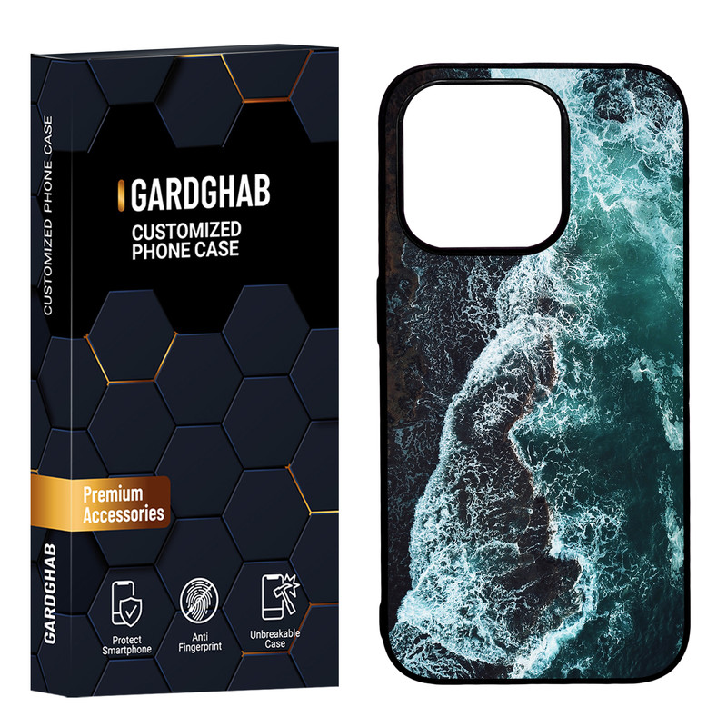 کاور گارد قاب مدل دورژله ای طبیعت مناسب برای گوشی موبایل اپل iPhone15 pro