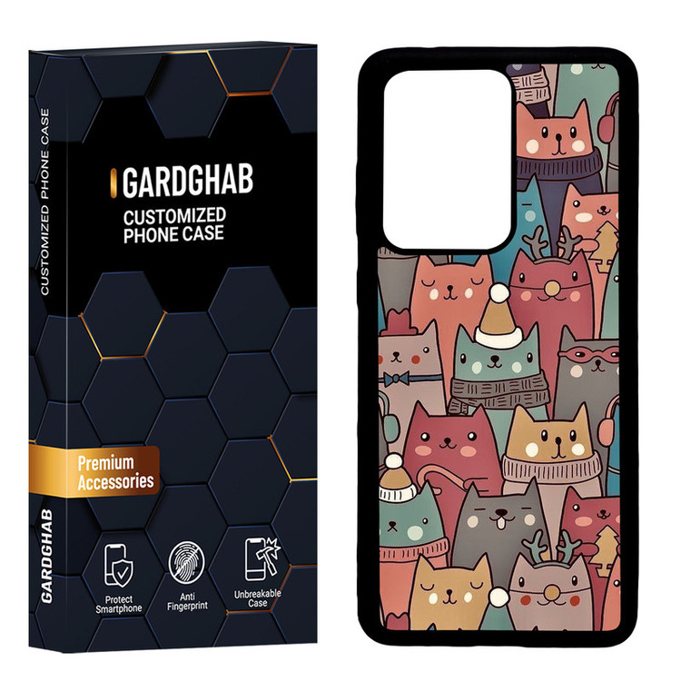 کاور گارد قاب مدل دور ژله ای پشت گلس فانتزی مناسب برای گوشی موبایل سامسونگ Galaxy S20 Ultra