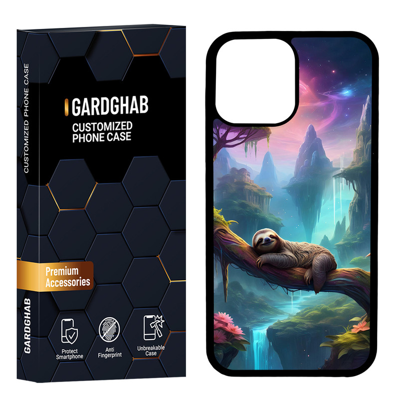 کاور گارد قاب مدل پشت گلس هنری مناسب برای گوشی موبایل اپل iPhone 13 Pro Max