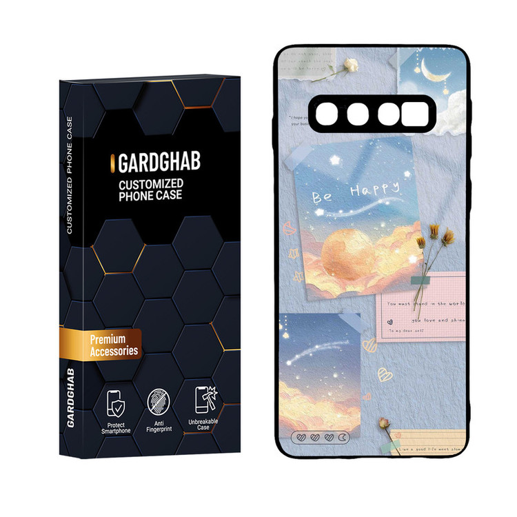 کاور گاردقاب مدل پشت گلس فانتزی مناسب برای گوشی موبایل سامسونگ Galaxy S10
