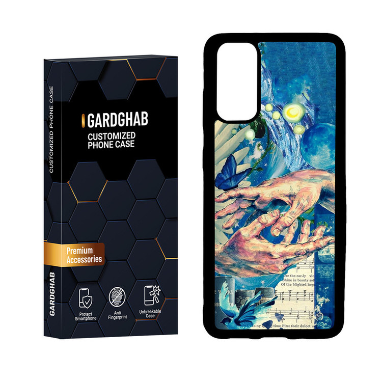 کاور گارد قاب مدل دور ژله ای هنری مناسب برای گوشی موبایل سامسونگ Galaxy S20