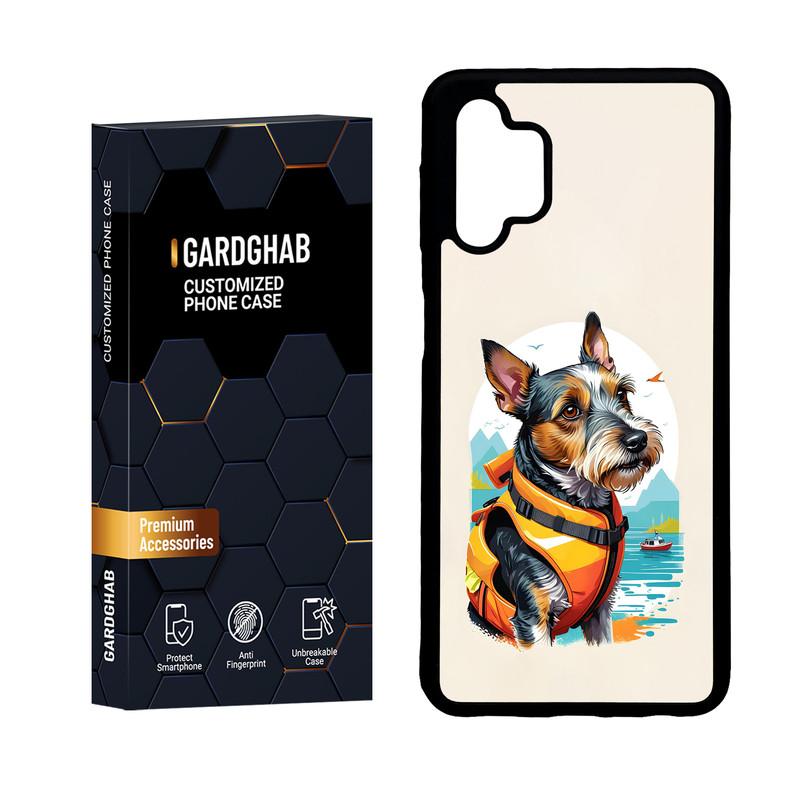 کاور گارد قاب مدل دور ژله ای هنری مناسب برای گوشی موبایل سامسونگ Galaxy A32 5G / M32 5G
