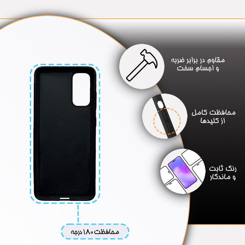 کاور گارد قاب مدل دور ژله ای فانتزی مناسب برای گوشی موبایل سامسونگ Galaxy S20
