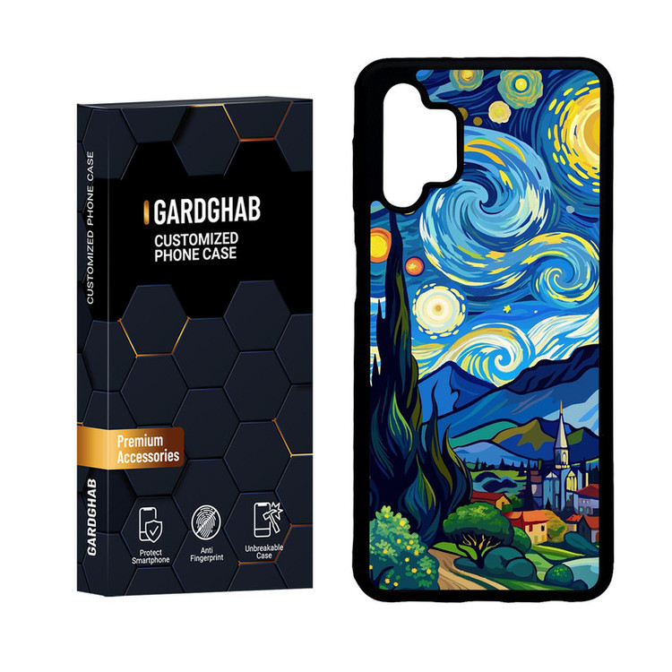 کاور گارد قاب مدل دور ژله ای هنری مناسب برای گوشی موبایل سامسونگ Galaxy A32 5G / M32 5G
