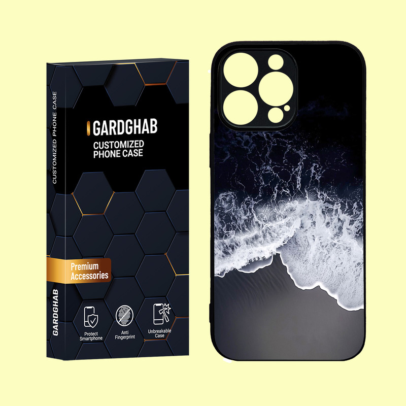 کاور گارد قاب مدل دور ژله ای منظره و طبیعت مناسب برای گوشی موبایل اپل iPhone 16 Pro Max