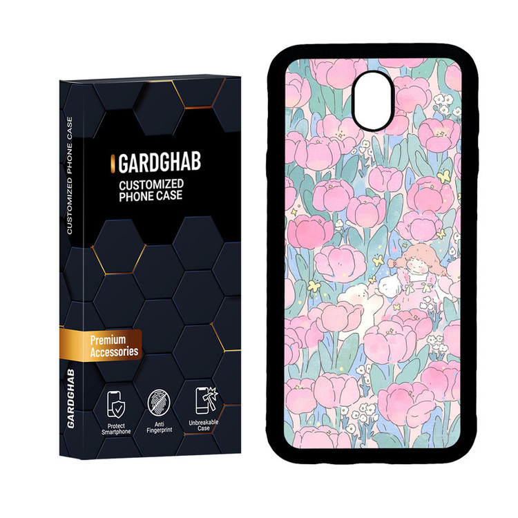 کاور گارد قاب مدل دور ژله ای دخترانه مناسب برای گوشی موبایل سامسونگ Galaxy J7 Pro