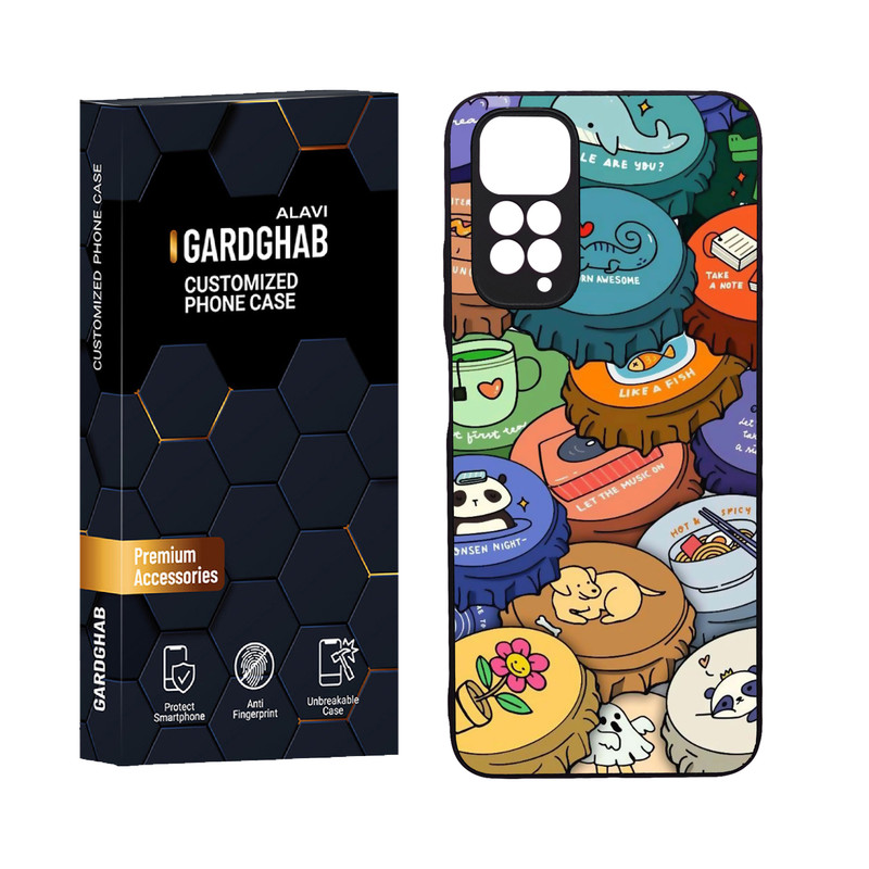 کاور گارد قاب علوی مدل دورژله ای کارتنی و انیمه مناسب برای گوشی موبایل شیائومی Redmi Note 11 4G / Redmi Note 11S 4G