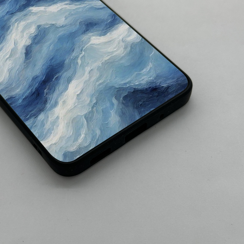 کاور گارد قاب علوی مدل دور ژله ای پشت گلس MLG مناسب برای گوشی موبایل سامسونگ Galaxy M52