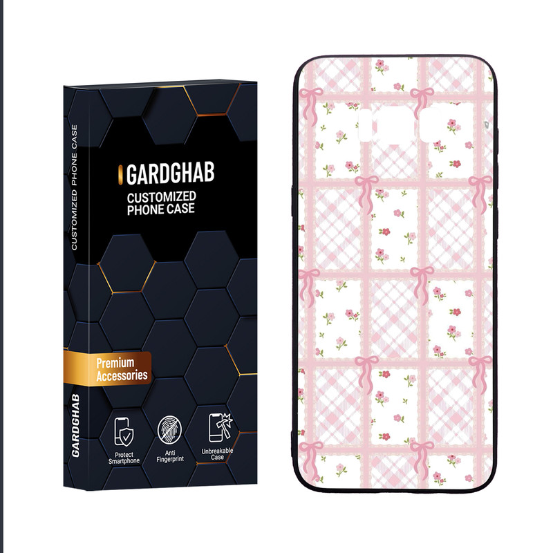 کاور گارد قاب مدل دور ژله ای پشت گلس دخترانه مناسب برای گوشی موبایل سامسونگ Galaxy S8 Plus