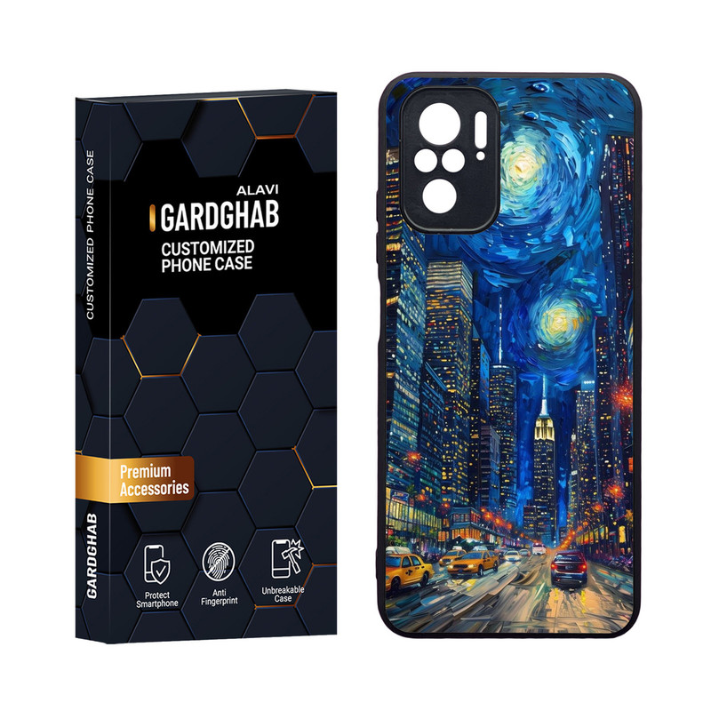 کاور گارد قاب مدل دورژله ای هنری مناسب برای گوشی موبایل شیائومی Redmi Note 10 4G / Note 10s / Poco M5s
