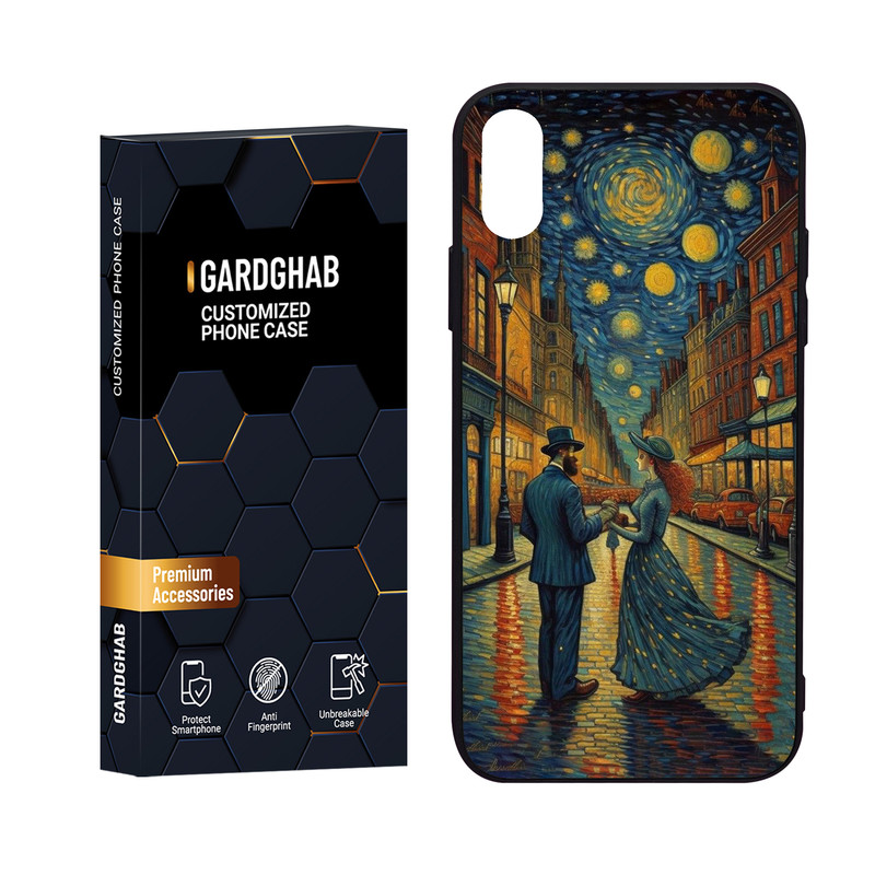 کاور گارد قاب مدل هنری مناسب برای گوشی موبایل اپل iPhone X/Xs