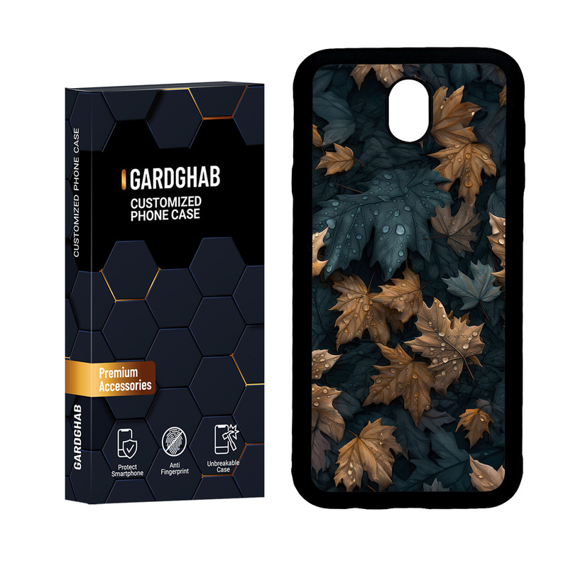 کاور گارد قاب مدل دور ژله ای برگ مناسب برای گوشی موبایل سامسونگ Galaxy J7 Pro