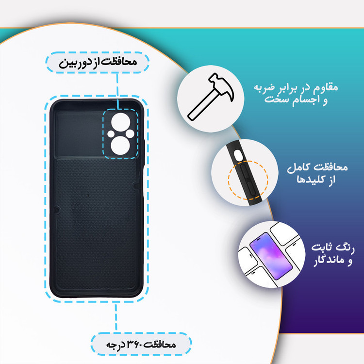 کاور گارد قاب علوی مدل ML مناسب برای گوشی موبایل شیائومی Poco M5 4G