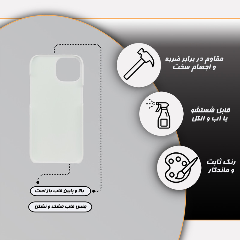 کاور قاب گارد مدل باب اسفنجی مناسب برای گوشی موبایل اپل iPhone 15