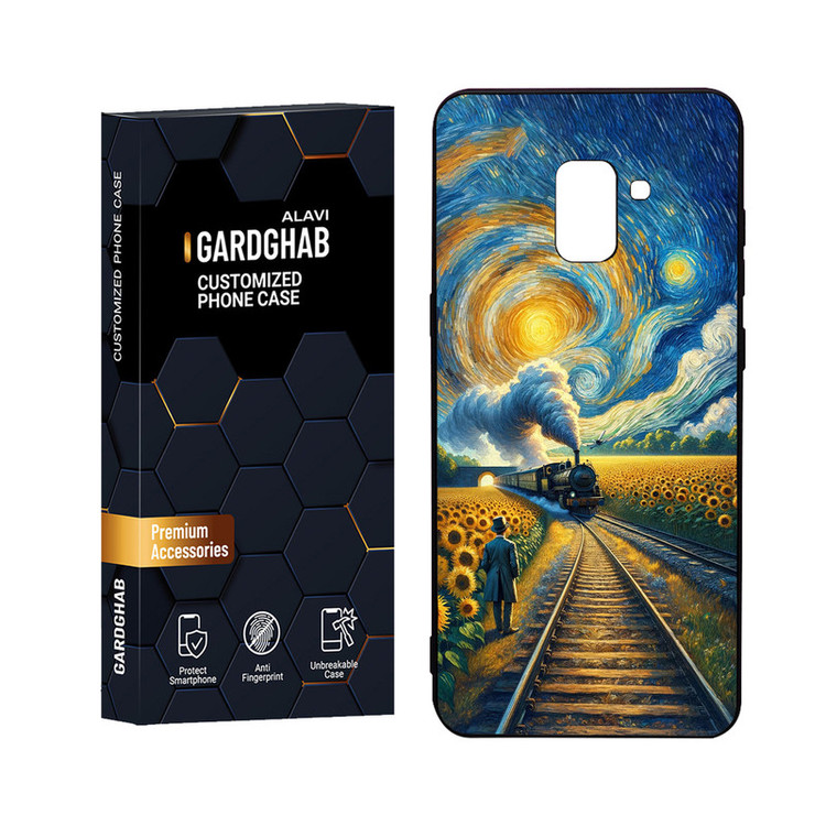 کاور گارد قاب علوی مدل Glass مناسب برای گوشی موبایل سامسونگ Galaxy A8 Plus