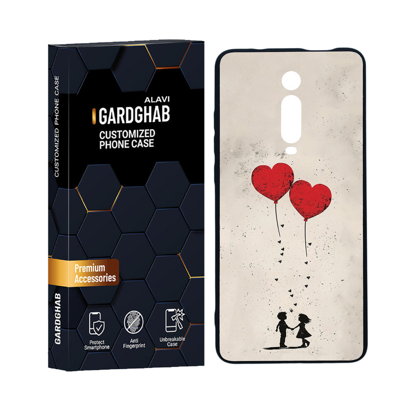 کاور گارد قاب علوی مدل دورژله ای عاشقانه مناسب برای گوشی موبایل شیائومی Redmi K20 Pro