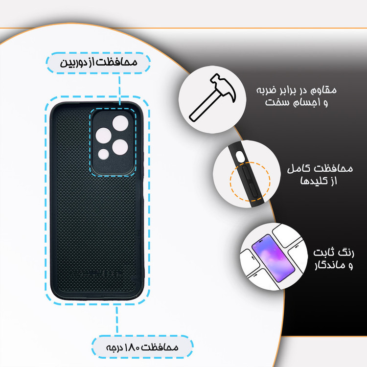 کاور گارد قاب مدل دور ژله ای گلس دخترانه مناسب برای گوشی انر Honor 200Lite 5G