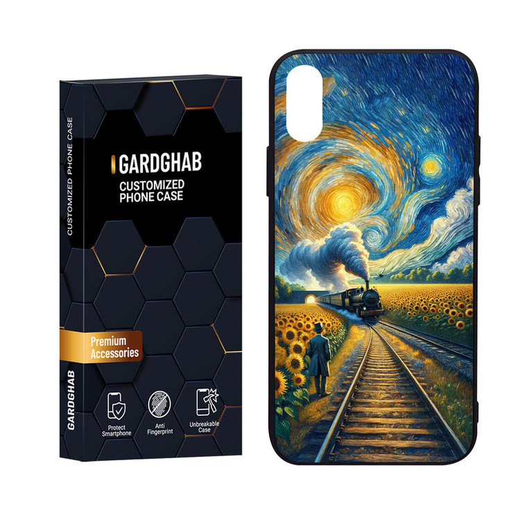 کاور گارد قاب مدل هنری مناسب برای گوشی موبایل اپل iPhone X/Xs