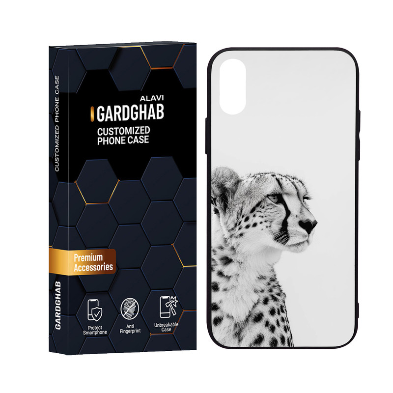 کاور گارد قاب علوی مدل دورژله پشت گلس حیوانات مناسب برای گوشی موبایل اپل iPhone X / XS
