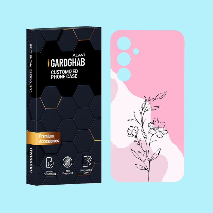 کاور گارد قاب علوی مدل گل مناسب برای گوشی موبایل سامسونگ Galaxy A55