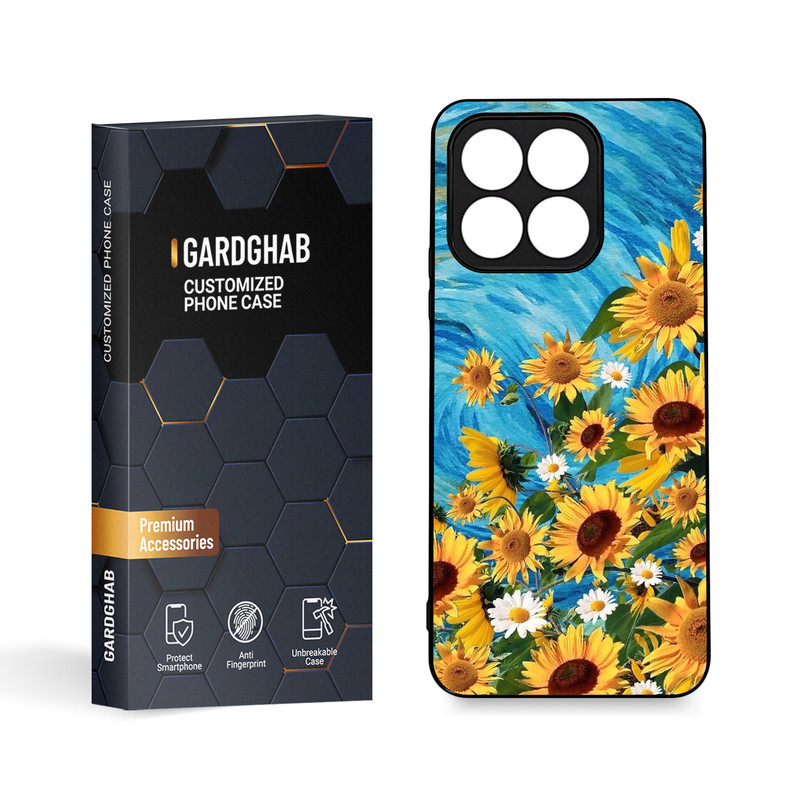 کاور گارد قاب مدل دورژله ای هنری مناسب برای گوشی موبایل آنر X8a 4G