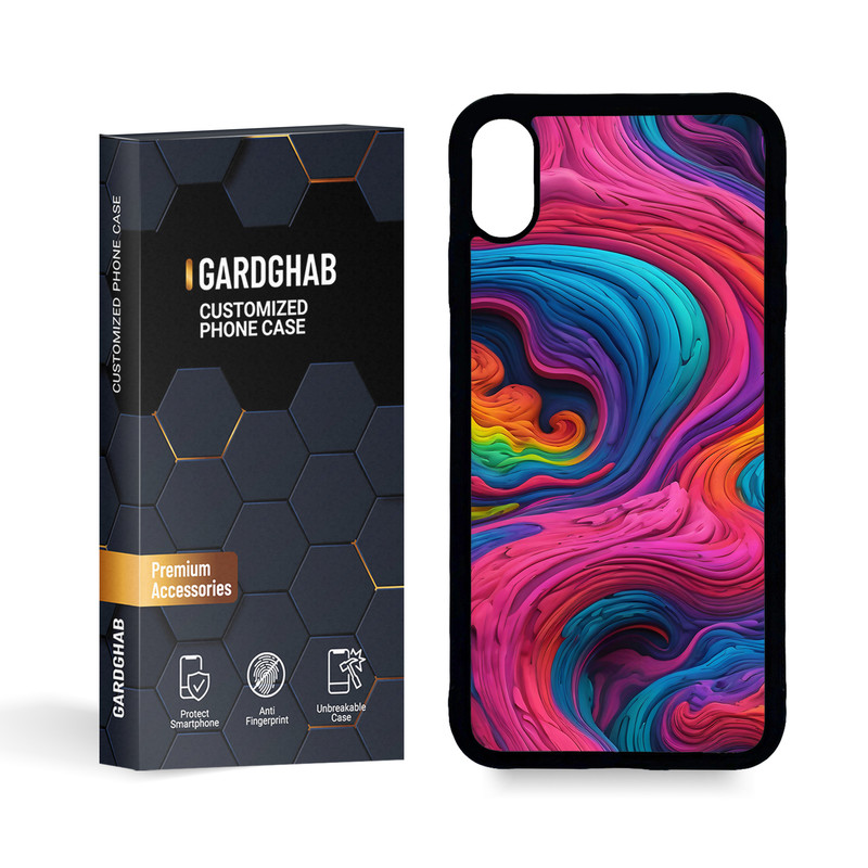 کاور گارد قاب مدل پشت گلس ساده مناسب برای گوشی موبایل اپل iPhone XS MAX