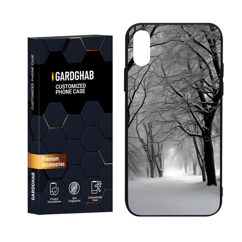 کاور گارد قاب مدل طبیعت مناسب برای گوشی موبایل اپل iPhone X/Xs