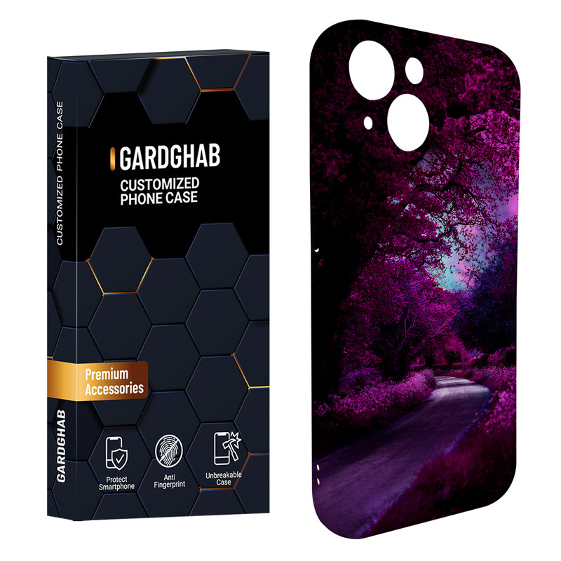 کاور گاردقاب مدل منظره و طبیعت مناسب برای گوشی موبایل اپل iPhone15 plus