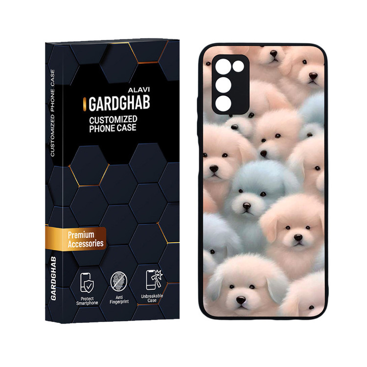 کاور گارد قاب علوی مدل دور ژله ای فانتزی مناسب برای گوشی موبایل سامسونگ Galaxy A03s