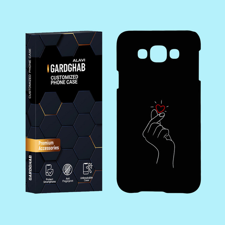 کاور گارد قاب علوی مدل عاشقانه مناسب برای گوشی موبایل سامسونگ Galaxy E7 2015