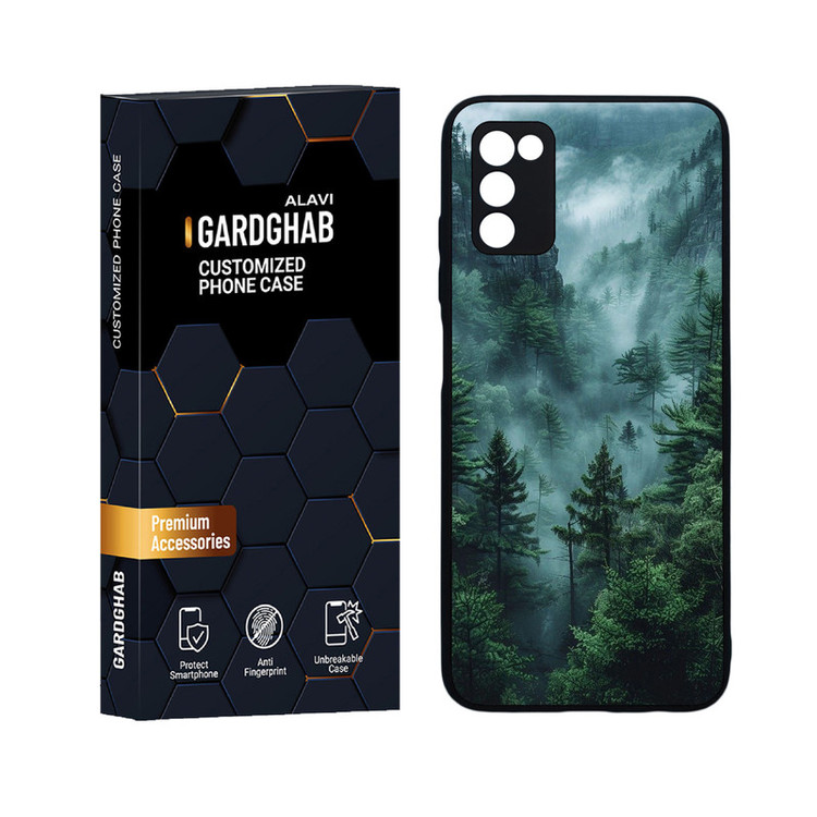 کاور گارد قاب علوی دورژله ای مدل منظره و طبیعت مناسب برای گوشی موبایل سامسونگ Galaxy A03s