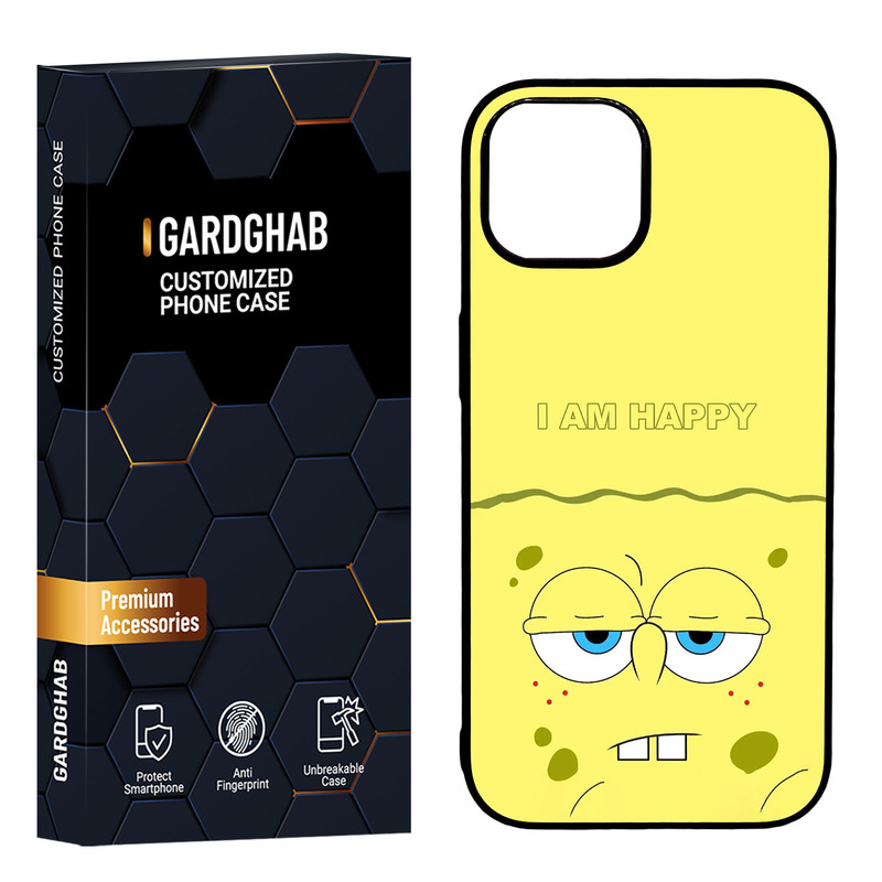 کاور گارد قاب مدل دور ژله ای پشت گلس فانتزی مناسب برای گوشی موبایل اپل iPhone 15