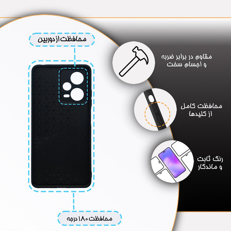 کاور گارد قاب مدل کهکشان و طبیعت مناسب برای گوشی موبایل شیائومی Redmi Note 12 Pro 5G