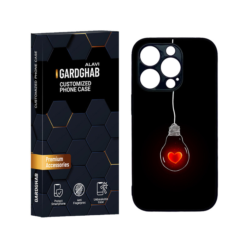 کاور گارد قاب علوی مدل دورژله عاشقانه مناسب برای گوشی موبایل اپل iPhone 14 Pro Max