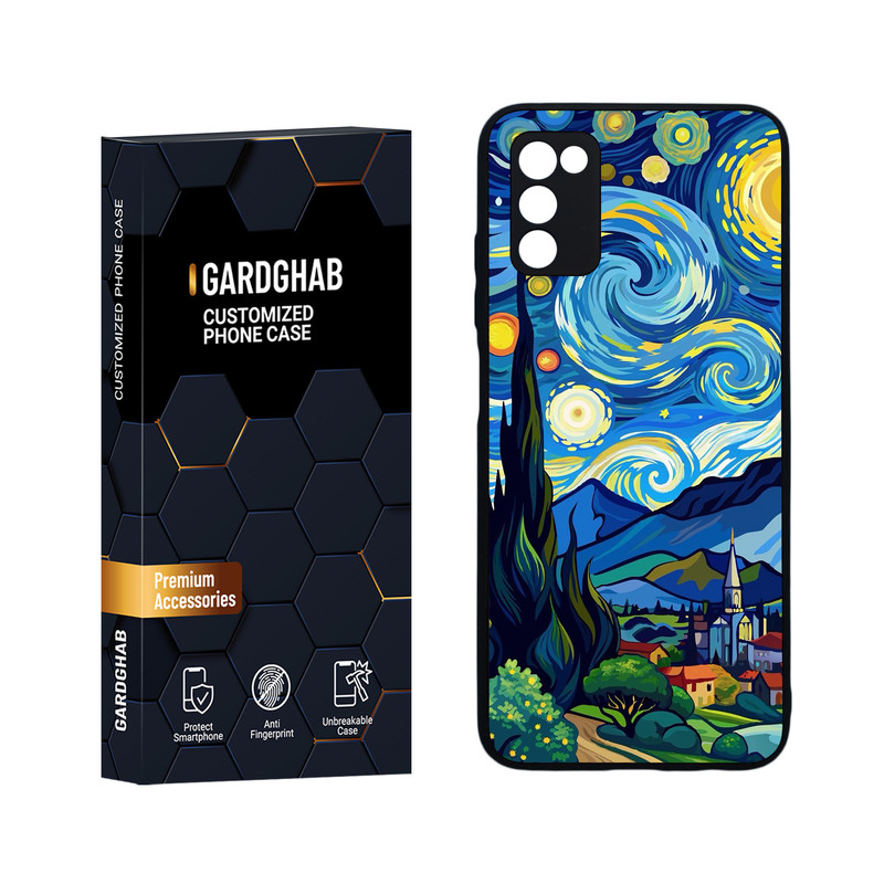 کاور گارد قاب مدل هنری مناسب برای گوشی موبایل سامسونگ Galaxy A03s