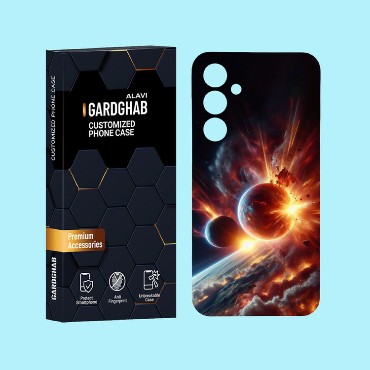 کاور گارد قاب علوی مدل کهکشان مناسب برای گوشی موبایل سامسونگ Galaxy A55