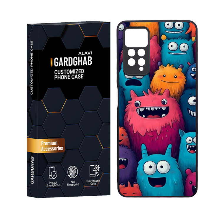 کاور گارد قاب علوی مدل دورژله ای کارتنی و انیمه مناسب برای گوشی موبایل شیائومی Redmi Note 12 Pro 4G