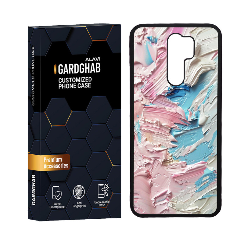 کاور گارد قاب علوی مدل دورژله ای هنری مناسب برای گوشی موبایل شیائومی Redmi 9 / Redmi 9 Prime