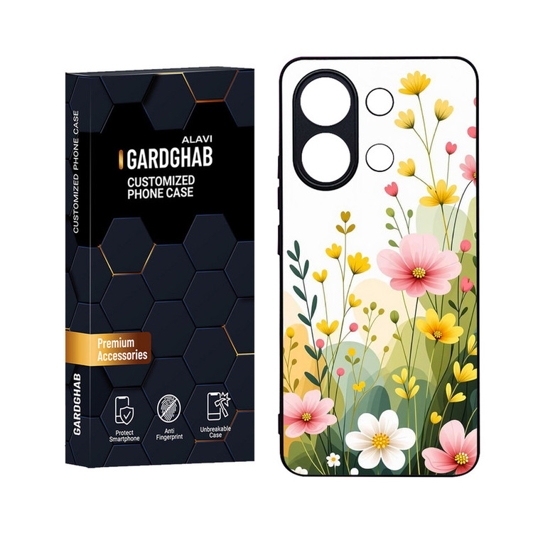 کاور گارد قاب علوی مدل Glass مناسب برای گوشی موبایل شیائومی Redmi Note 13 4G
