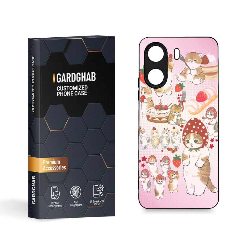 کاور گارد قاب مدل دورژله ای فانتزی مناسب برای گوشی موبایل شیائومی Poco C65 / Redmi 13c