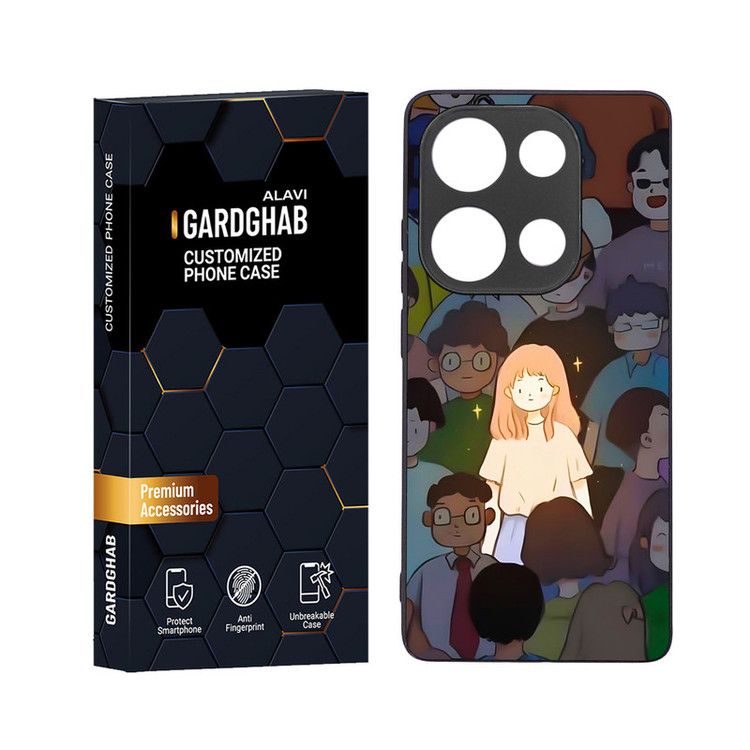 کاور گارد قاب علوی مدل دور ژله ای مناسب برای گوشی موبایل شیائومی Poco M6 Pro 4G
