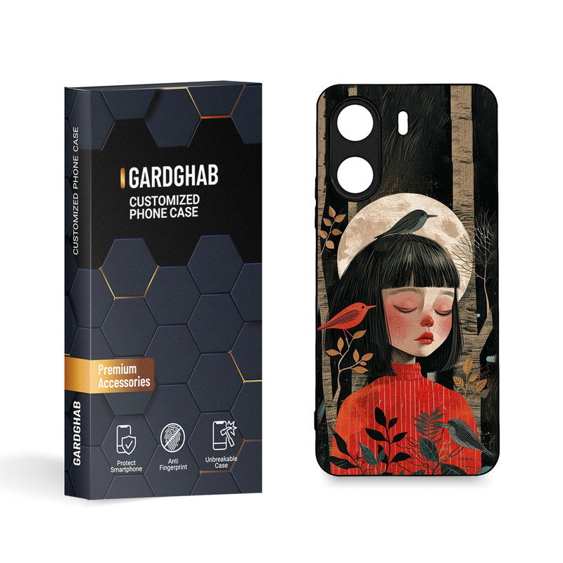 کاور گارد قاب مدل دخترانه مناسب برای گوشی موبایل شیائومی Redmi 13C 4G / Poco C65