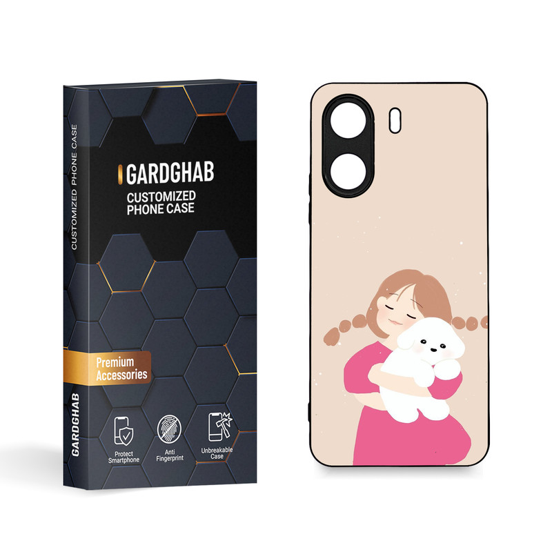 کاور گارد قاب مدل دورژله ای دخترانه مناسب برای گوشی شیائومی Poco C65 / Redmi 13c