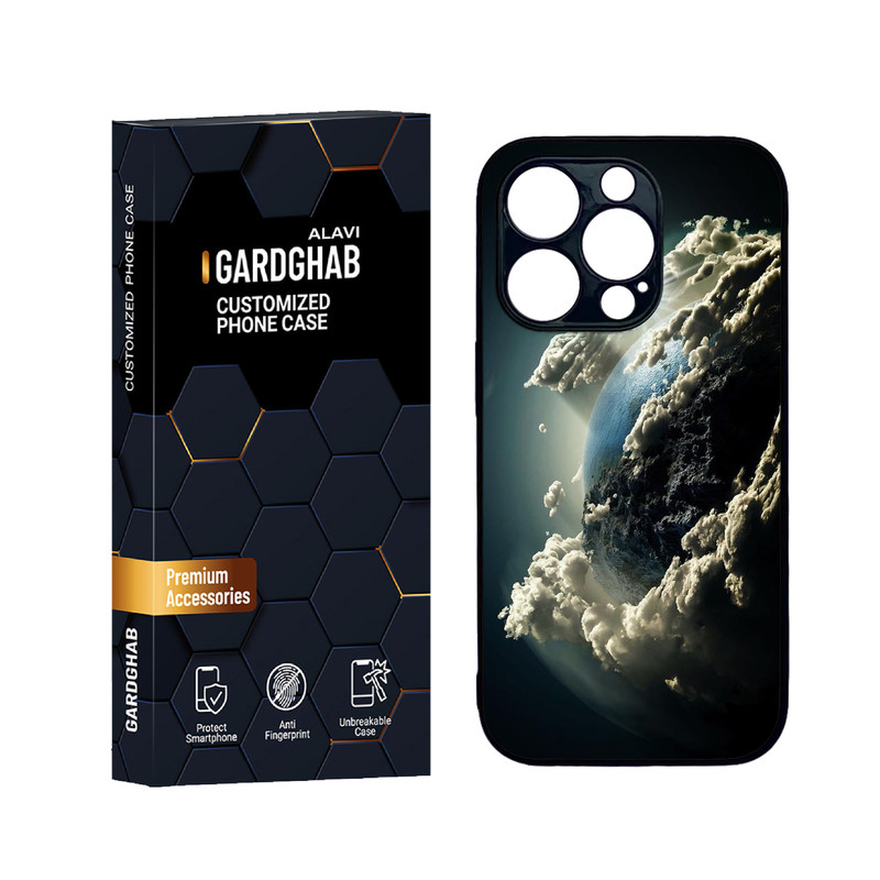 کاور گارد قاب علوی مدل دورژله ای کهکشان مناسب برای گوشی موبایل اپل iPhone 14 Pro Max
