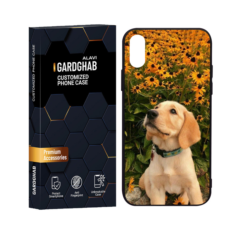 کاور گارد قاب علوی مدل دورژله پشت گلس حیوانات مناسب برای گوشی موبایل اپل iPhone X / XS