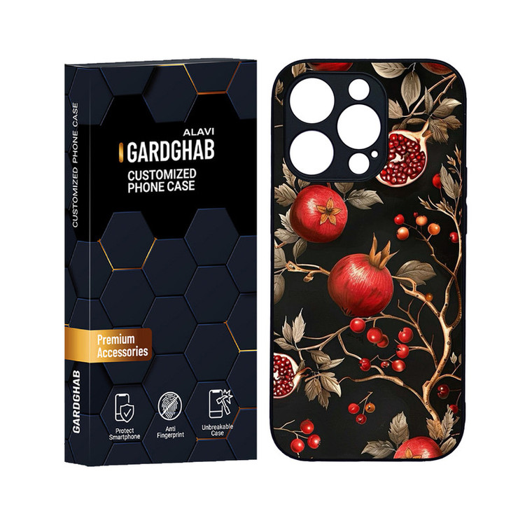 کاور گارد قاب علوی مدل دورژله ای هنری مناسب برای گوشی موبایل اپل iPhone 14 Pro